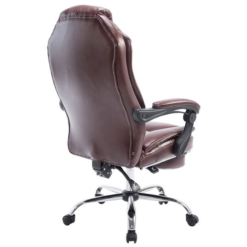 Fauteuil De Bureau Castle Similicuir Bordeaux