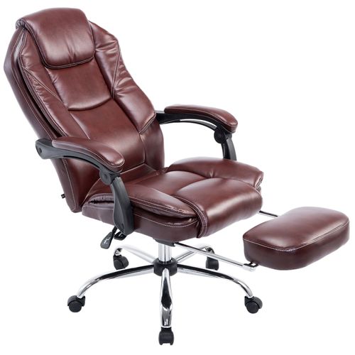 Fauteuil De Bureau Castle Similicuir Bordeaux