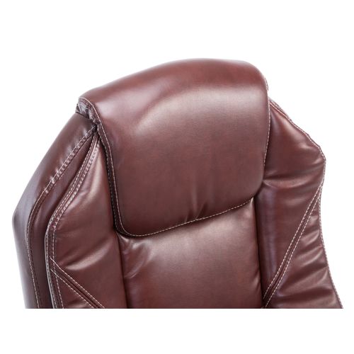 Fauteuil De Bureau Castle Similicuir Bordeaux