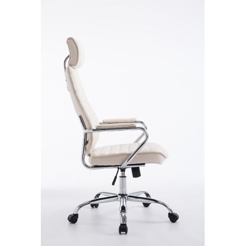 Fauteuil De Bureau Rako Tissu Crème