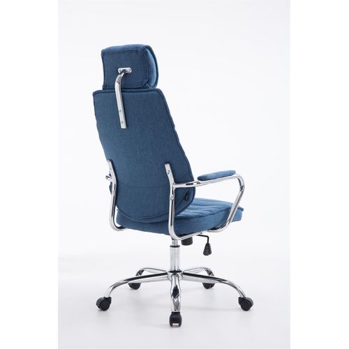 Fauteuil De Bureau Rako Tissu Bleu