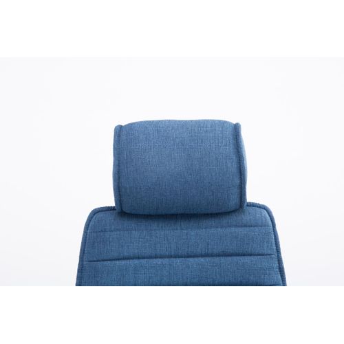 Fauteuil De Bureau Rako Tissu Bleu