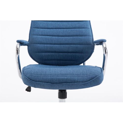 Fauteuil De Bureau Rako Tissu Bleu