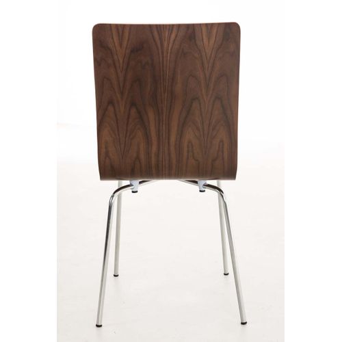 Chaise En Bois Avec Piètement En Métal Pepe Noyer