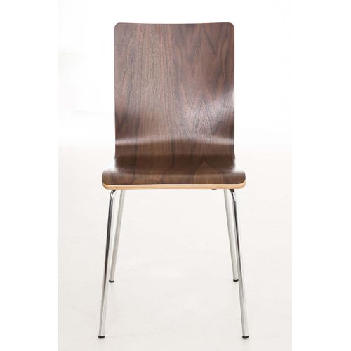 Chaise En Bois Avec Piètement En Métal Pepe Noyer