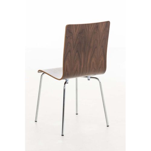 Chaise En Bois Avec Piètement En Métal Pepe Noyer