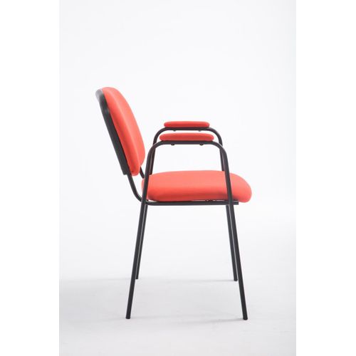 Chaise De Visiteur Ken Pro En Tissu Rouge