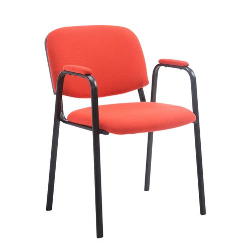 Chaise De Visiteur Ken Pro En Tissu Rouge