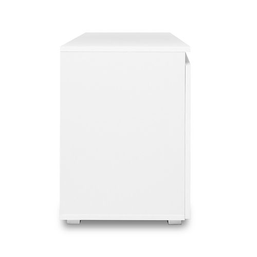 Meuble De Rangement 1 Porte 3 Tiroirs Blanc