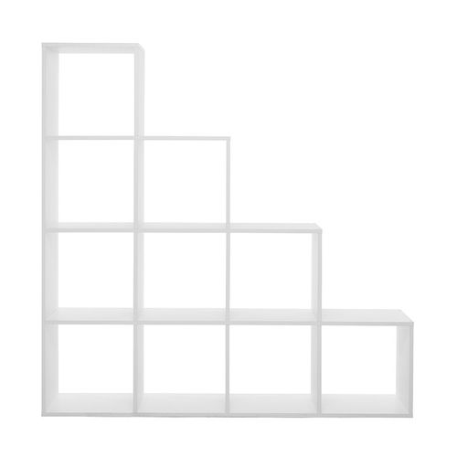 Etagère Escaliers 10 Cases Blanc