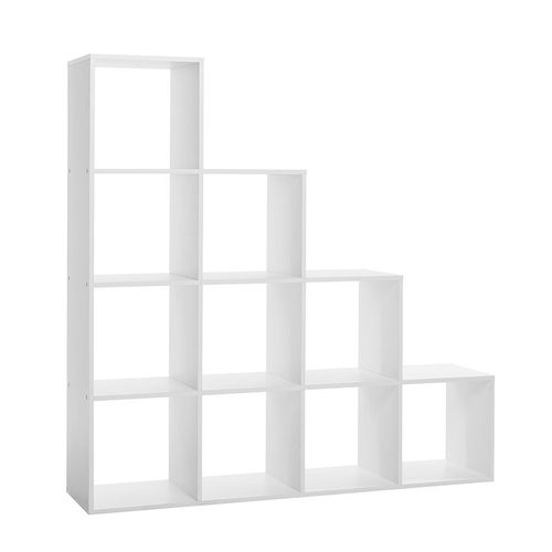 Etagère Escaliers 10 Cases Blanc