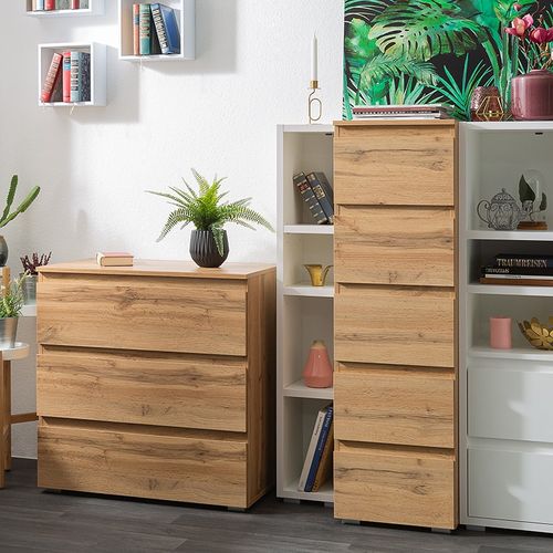 Etagère Étroite 4 Niches Blanc