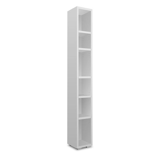 Etagère 191 Cm Étroite 6 Niches Blanc