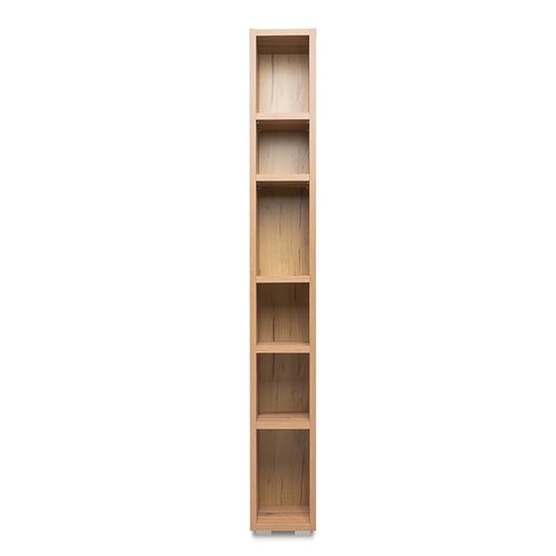 Etagère 191 Cm Étroite 6 Niches Naturel
