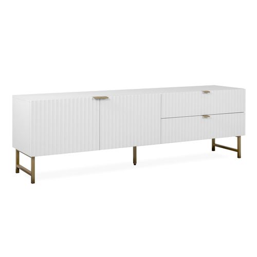 Meuble TV 2 Portes 2 Tiroirs L179 X H61 Cm