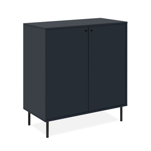 Buffet 2 Portes Bleu Royal L80 Cm