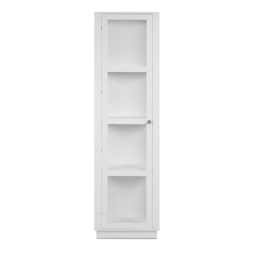 Vitrine 3 Étagères Blanche H195 Cm