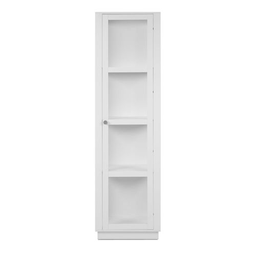 Vitrine 3 Étagères Blanche H195 Cm