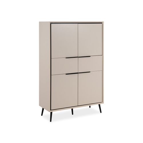 Buffet Haut 4 Portes Et  2 Tiroirs H140 Cm