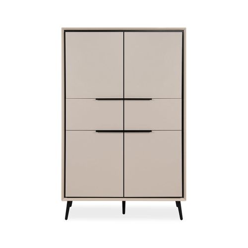 Buffet Haut 4 Portes Et  2 Tiroirs H140 Cm