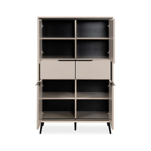 Buffet Haut 4 Portes Et  2 Tiroirs H140 Cm