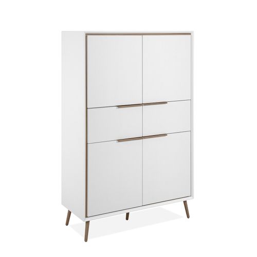 Buffet Haut 4 Portes Et  2 Tiroirs H140 Cm