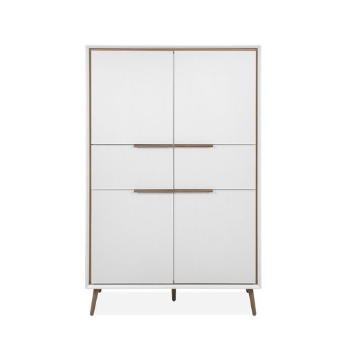 Buffet Haut 4 Portes Et  2 Tiroirs H140 Cm