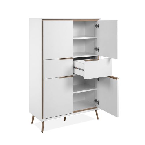 Buffet Haut 4 Portes Et  2 Tiroirs H140 Cm