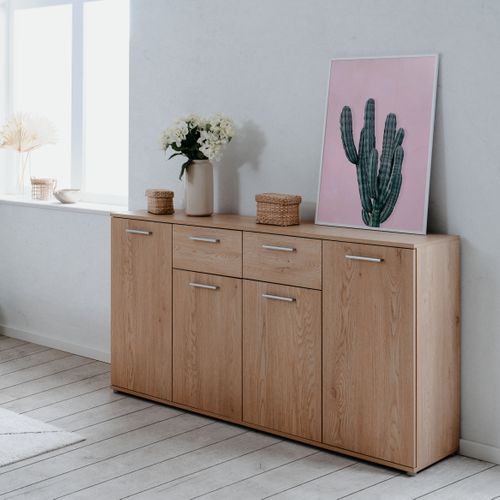 Buffet 4P/2T TOLEDO Imitation chêne