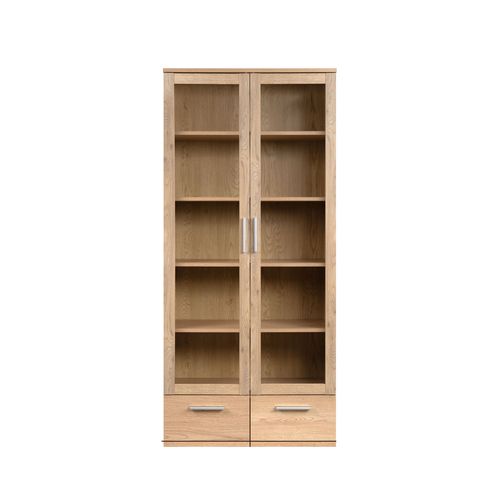 Vitrine 2P/4T TOLEDO Imitation chêne
