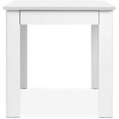 Table  - Rectangulaire - 4 Personnes - 80 X 77 X 80 Cm - Blanc