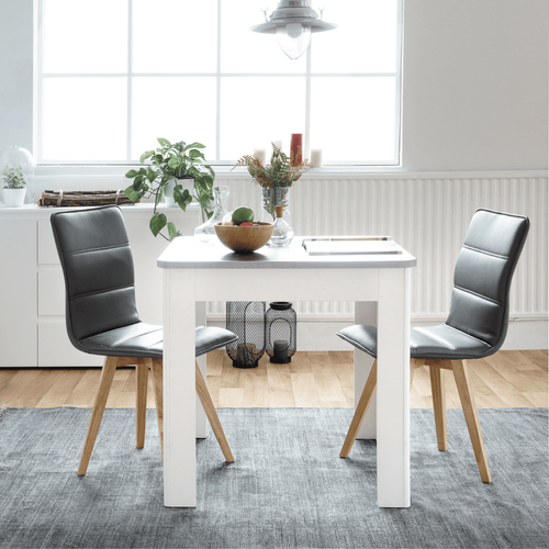 Table  - Rectangulaire - 4 Personnes - 80 X 77 X 80 Cm - Blanc