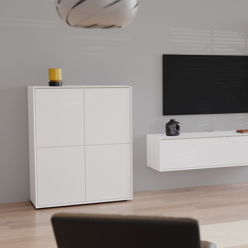 Buffet Haut 4 Portes L100 Cm