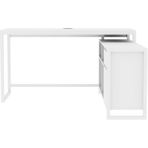 Bureau D'angle - Denver 37a - Blanc - 139 X 139 X 75 Cm