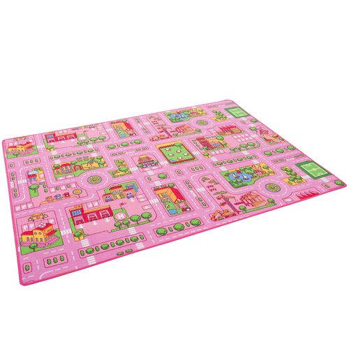 Tapis Rues Filles Réversible 200x300cm Rose