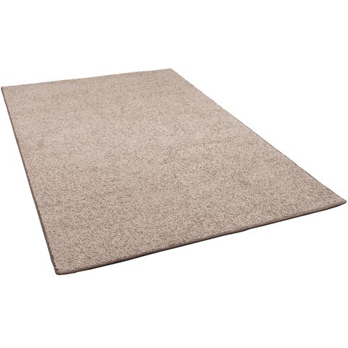 Tapis à Poils Longs Mona 100x100cm Taupe