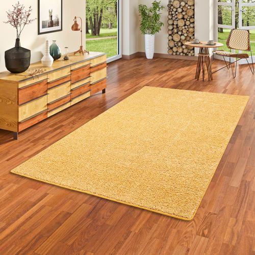 Tapis à Poils Longs Mona 80x400cm Jaune