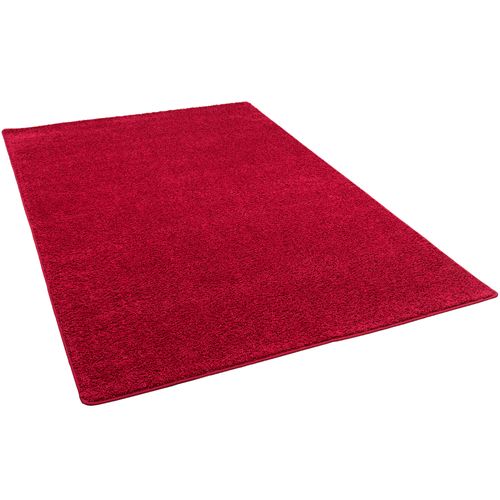 Tapis à Poils Longs Mona 100x400cm Rouge