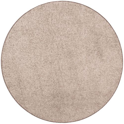 Tapis à Poils Longs Mona Rond 200cm Taupe