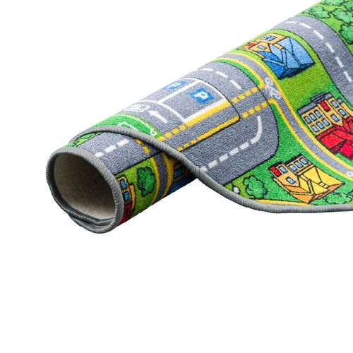 Tapis Adventure Land Rond 100cm Multicolore