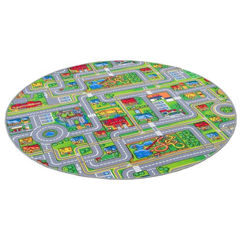 Tapis Adventure Land Rond 133cm Multicolore
