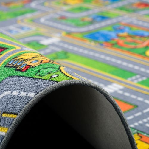 Tapis Adventure Land Rond 200cm Multicolore