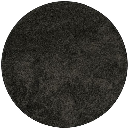 Tapis à Poils Longs Mona Rond 133cm Noir