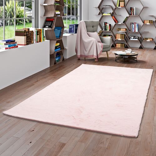 Tapis En Fourrure Plush 180x250cm Rose