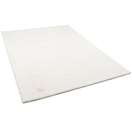 Tapis En Fourrure Plush 160x230cm Blanc