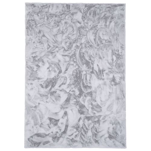 Tapis En Fourrure Plush 60x90cm Gris Clair