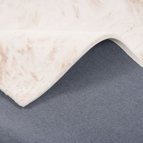 Tapis En Fourrure Plush 180x250cm Crème