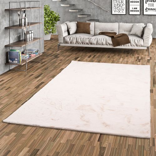 Tapis En Fourrure Plush 180x250cm Crème