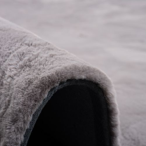 Tapis En Fourrure Plush 160x230cm Gris