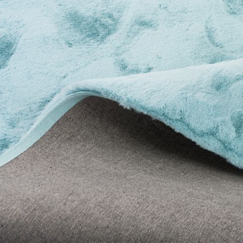 Tapis En Fourrure Plush 60x90cm Turquoise